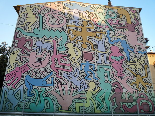 MURALE TUTTOMONDO di Keith Haring - LE TANTE BELLEZZE di PISA.....
